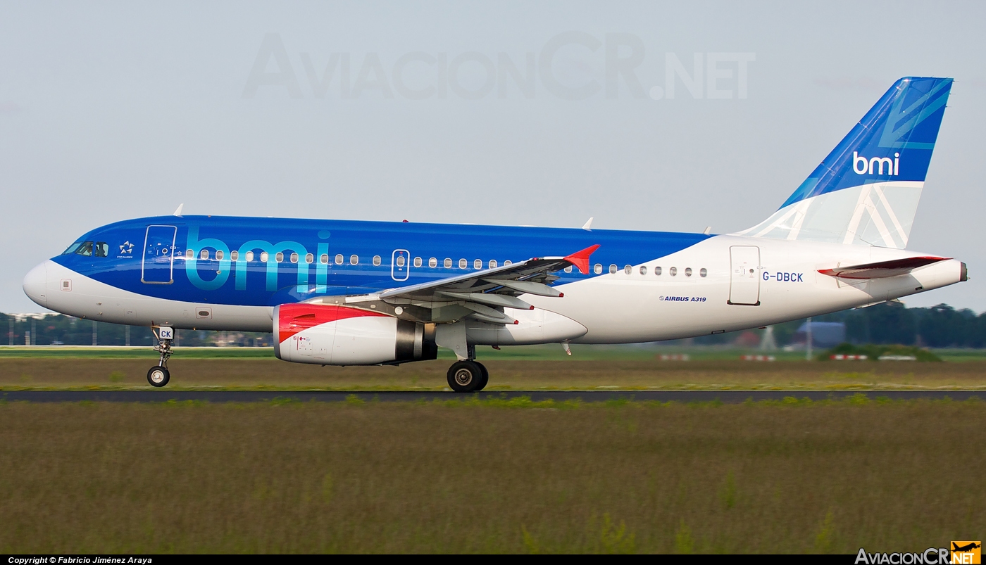 G-DBCK - Airbus A319-131 - BMI British Midland