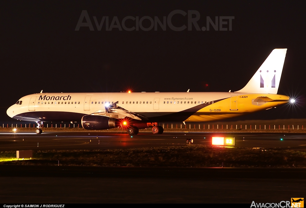 G-OZBI - Airbus A321-231 - Monarch Airlines