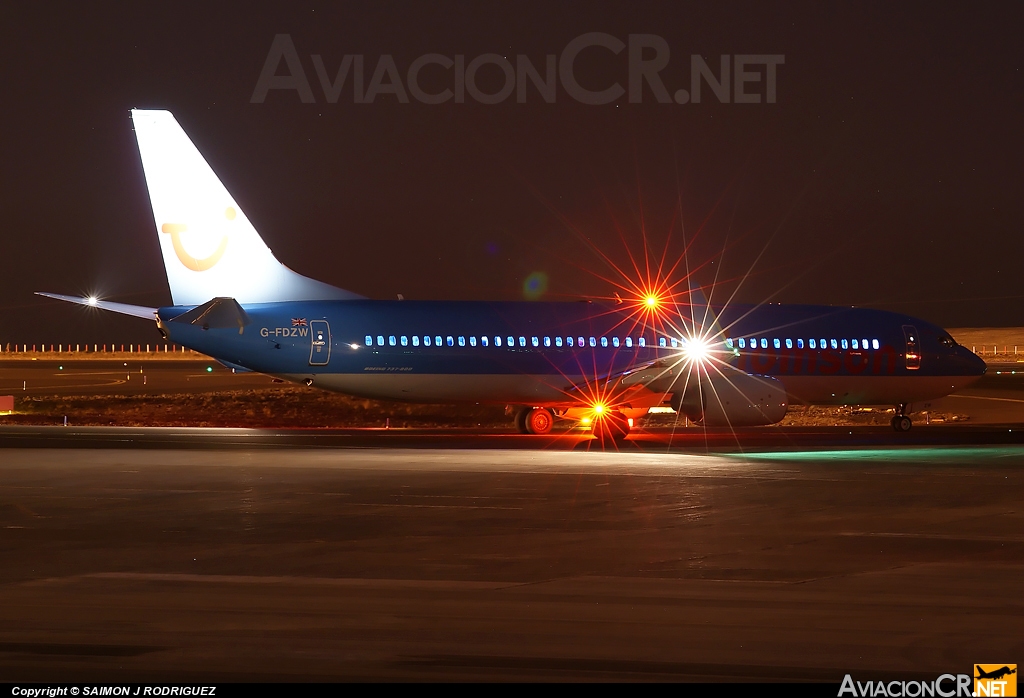 G-FDZW - Boeing 737-8K5 - Thomsonfly