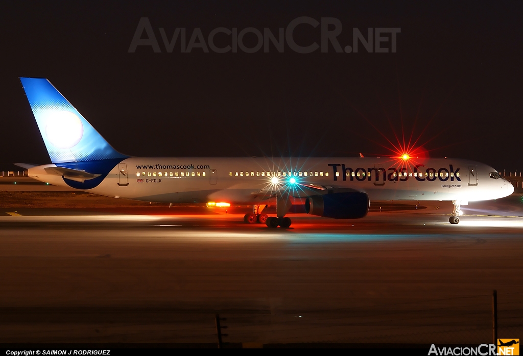 G-FCLK - Boeing 757-2Y0 - Thomas Cook Airlines