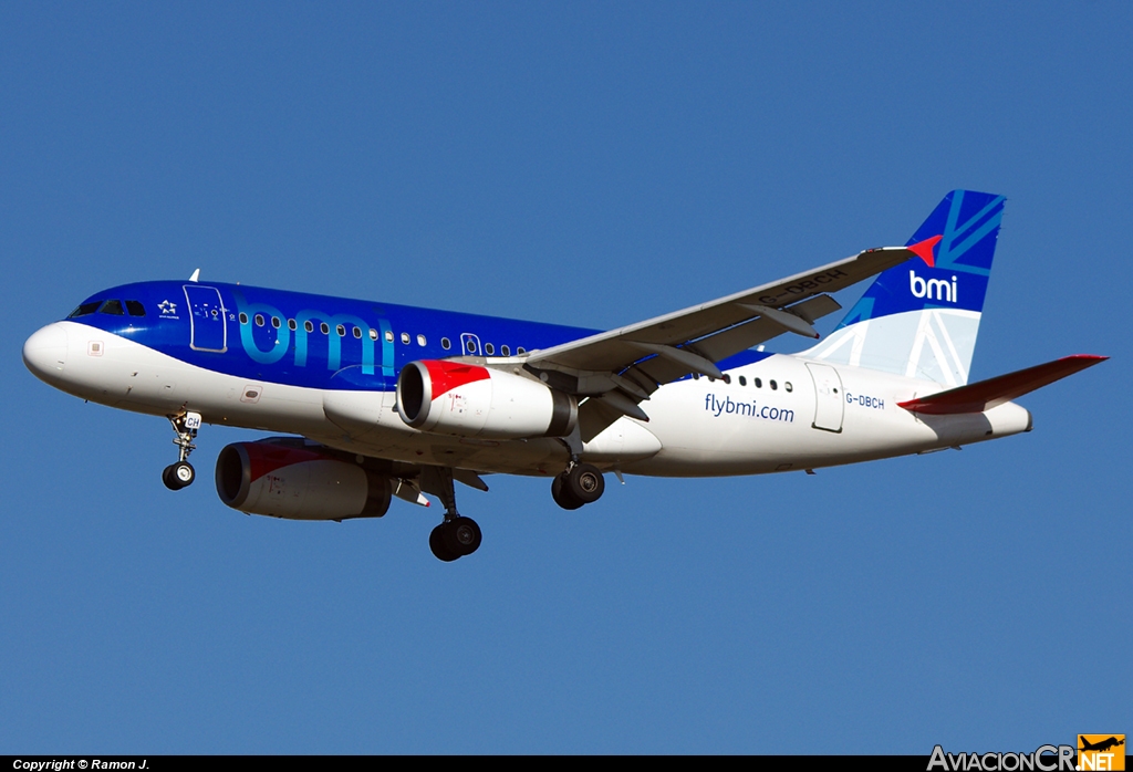 G-DBCH - Airbus A319-131 - BMI British Midland