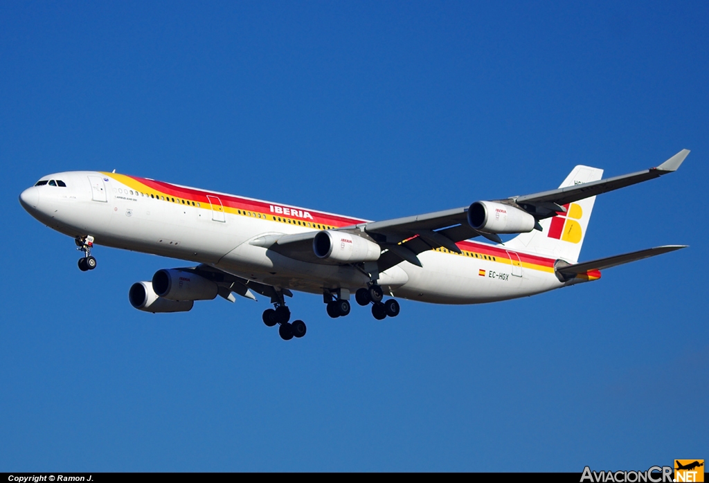 EC-HGX - Airbus A340-313X - Iberia