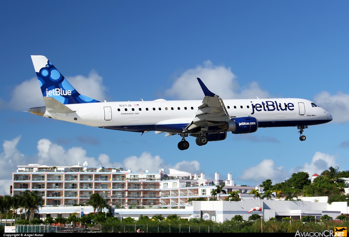 N317JB - Embraer 190-100IGW - Jet Blue