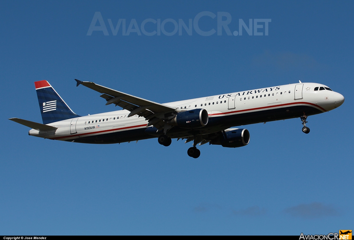 N193UW - Airbus A321-211 - US Airways