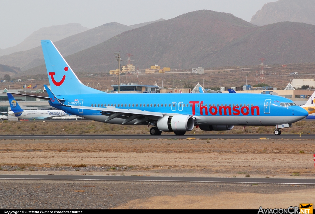 G-FDZZ - Boeing 737-8K5 - Thomson Airways