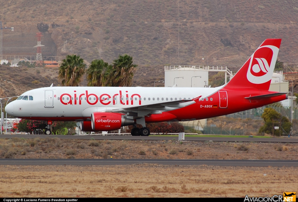 D-ABGK - Airbus A319-112 - Air Berlin