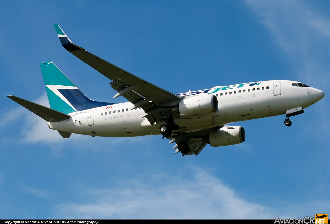 C-FCWJ - Boeing 737-7CT - Westjet