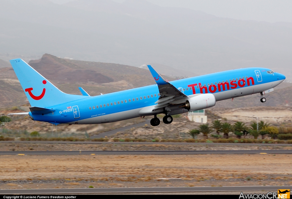 G-FDZZ - Boeing 737-8K5 - Thomson Airways