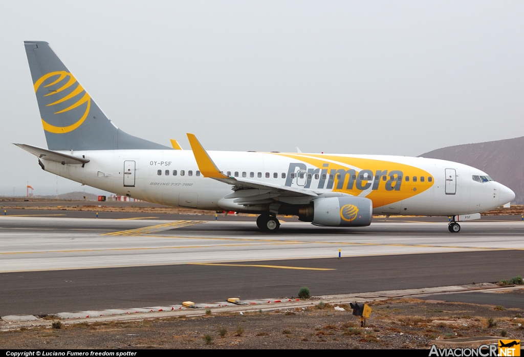 OY-PSF - Boeing 737-7Q8 - Primera Air Scandinavia