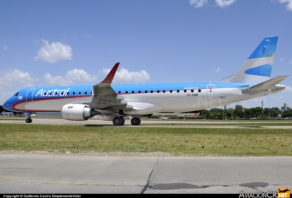 LV-CMB - Embraer 190-100IGW - Austral Líneas Aéreas
