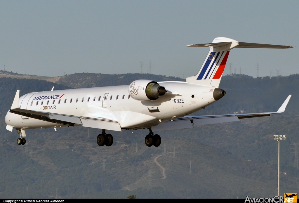F-GRZE - Canadair Regional Jet (CRJ) - Air France - Brit Air