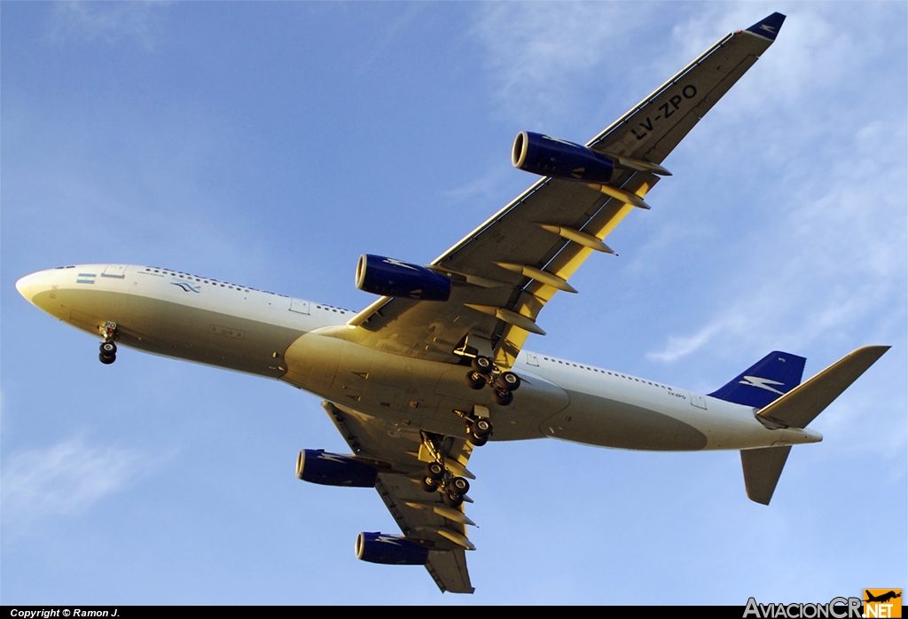 LV-ZPO - Airbus A340-211 - Aerolineas Argentinas