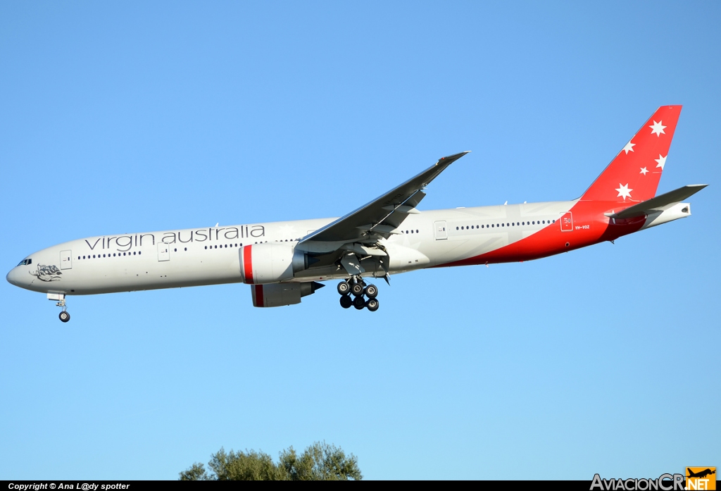 VH-VOZ - Boeing 777-3ZGER - V Australia