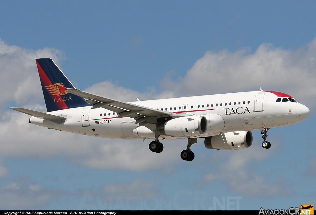 N520TA - Airbus A319-132 - TACA