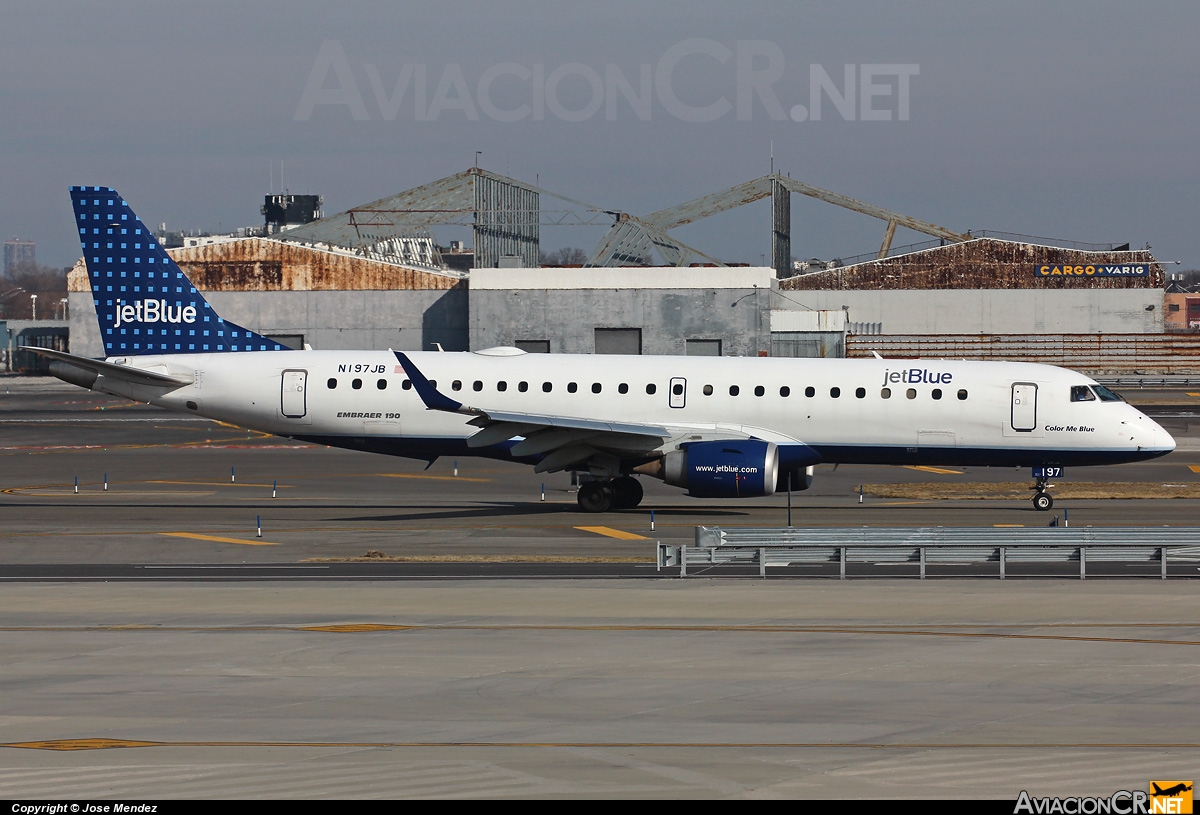 N197JB - Embraer 190-100IGW - Jet Blue