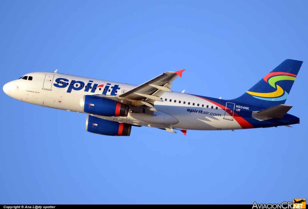 N504NK - Airbus A319-132 - Spirit Airlines