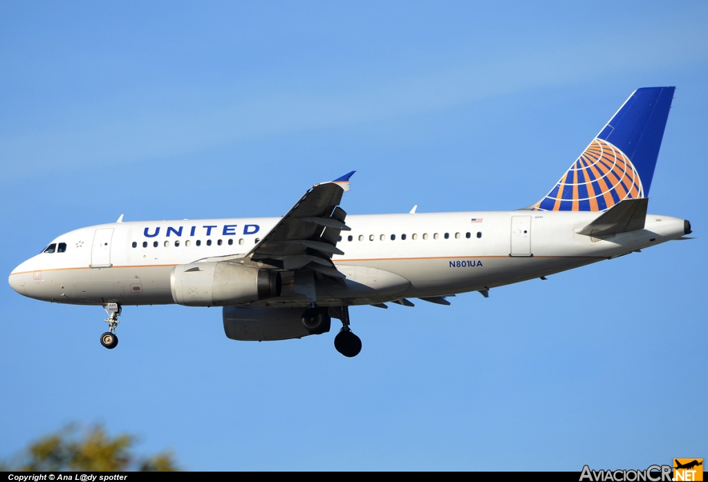 N801UA - Airbus A319-131 - United Airlines