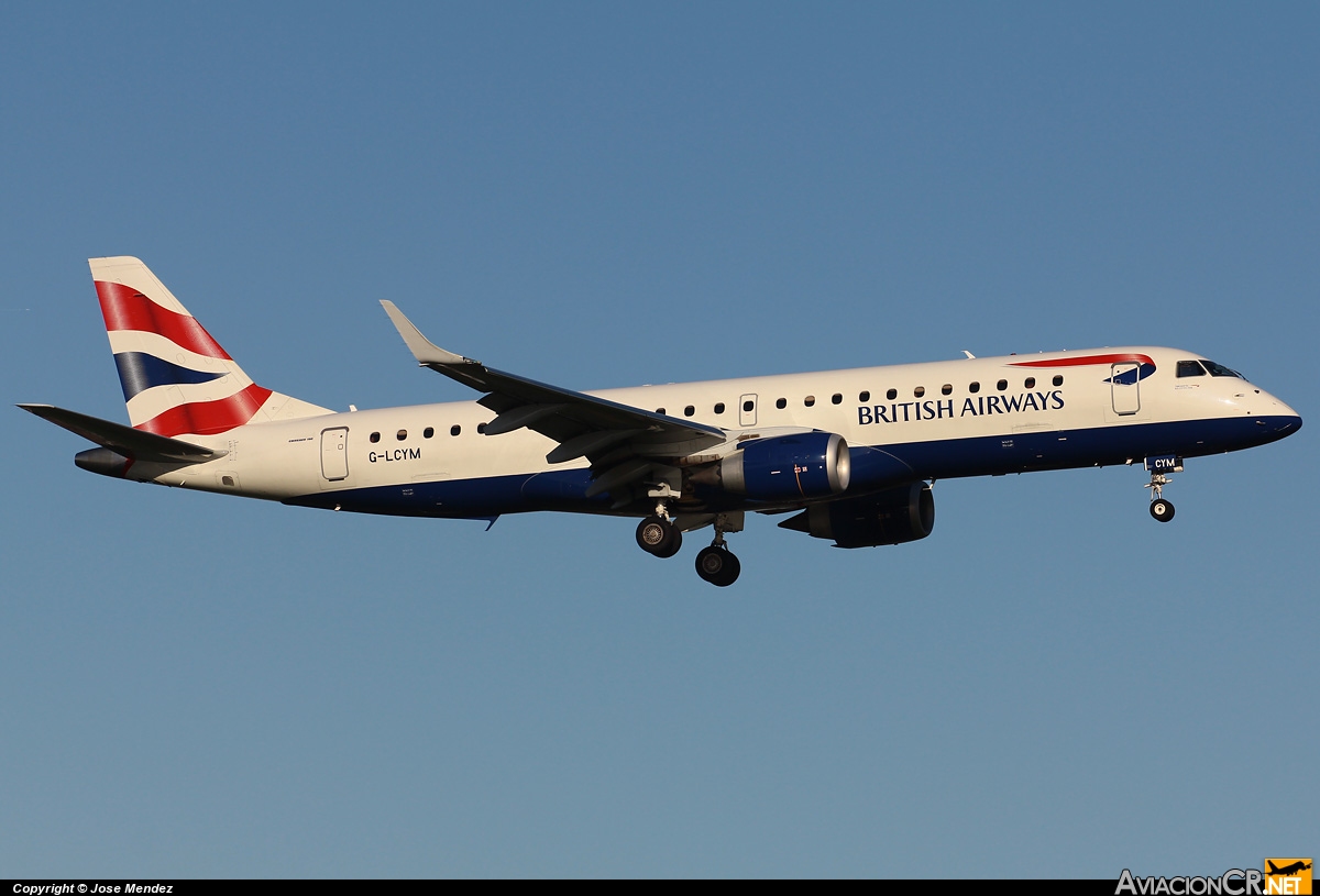 G-LCYM - Embraer 190-100SR - BA CityFlyer