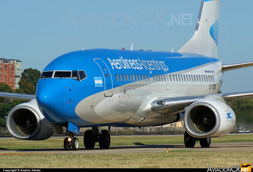 LV-CMK - Boeing 737-7Q8 - Aerolineas Argentinas