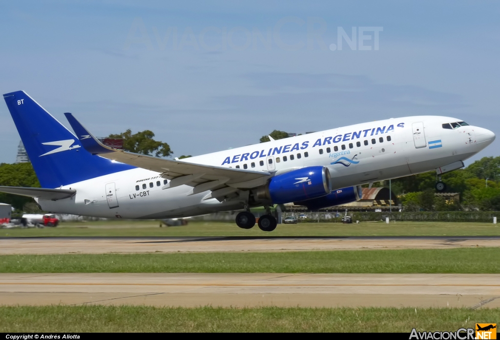 LV-CBT - Boeing 737-76D - Aerolineas Argentinas