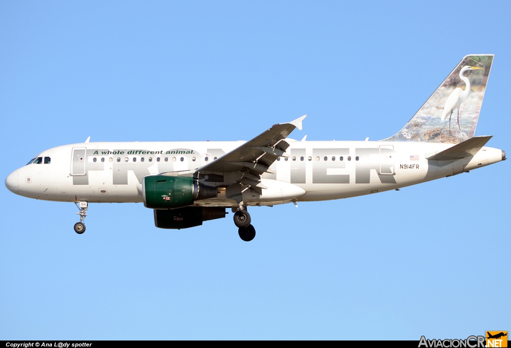 N914FR - Airbus A319-111 - Frontier Airlines