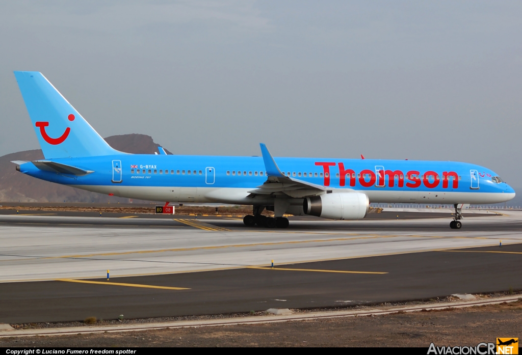 G-BYAX - Boeing 757-204 - Thomsonfly (Britannia Airways)