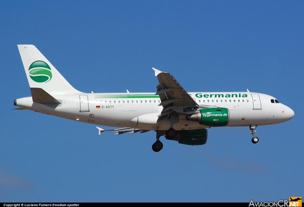 D-ASTY - Airbus A319-112 - Germania