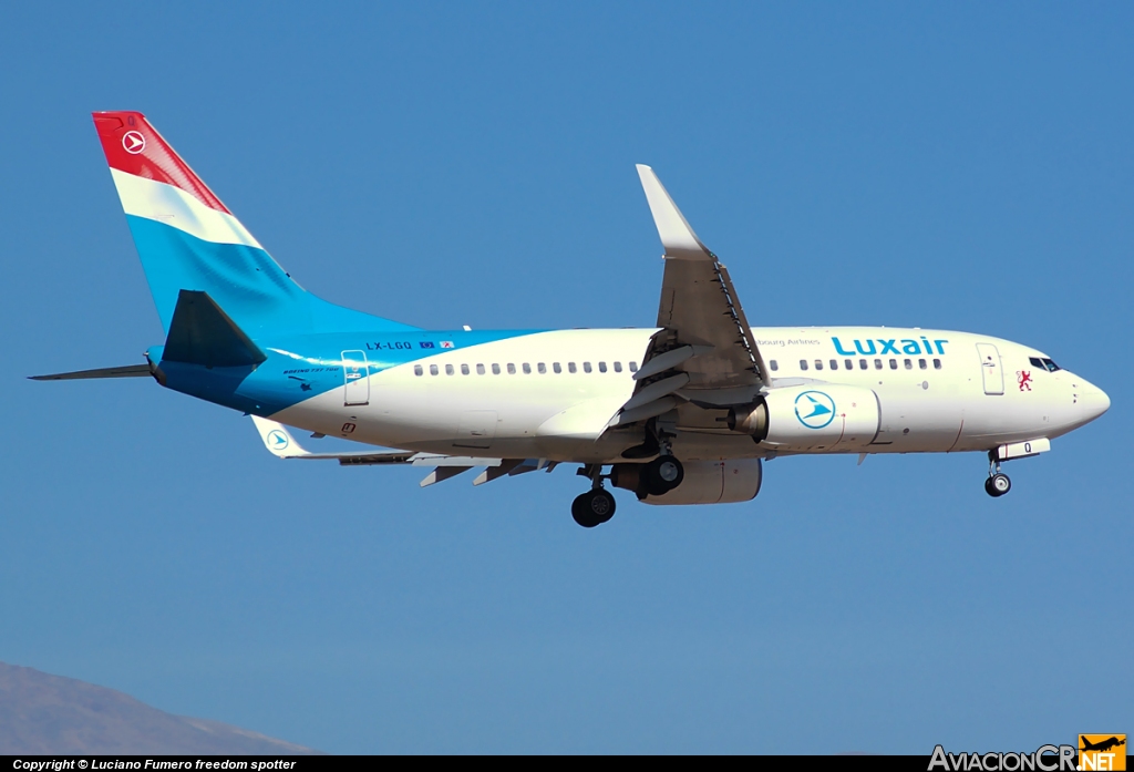 LX-LGQ - Boeing 737-7C9 - Luxair - Luxembourg Airlines