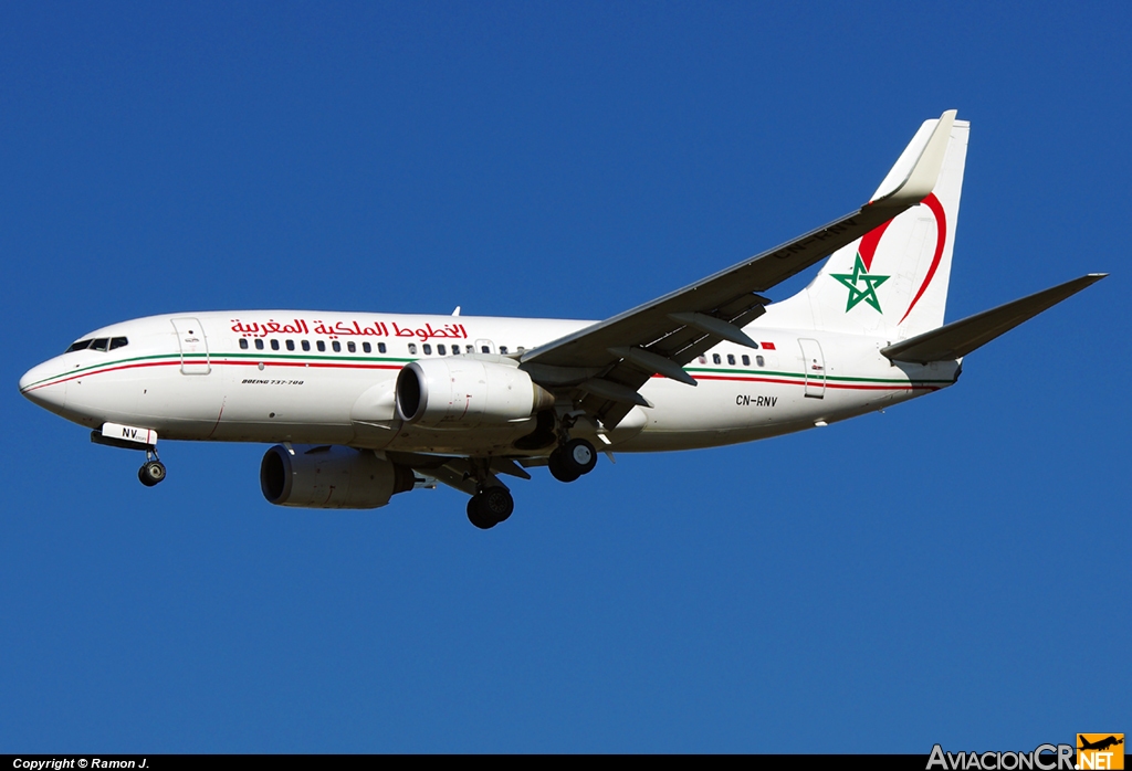 CN-RNV - Boeing 737-7B6 - Royal Air Maroc - RAM