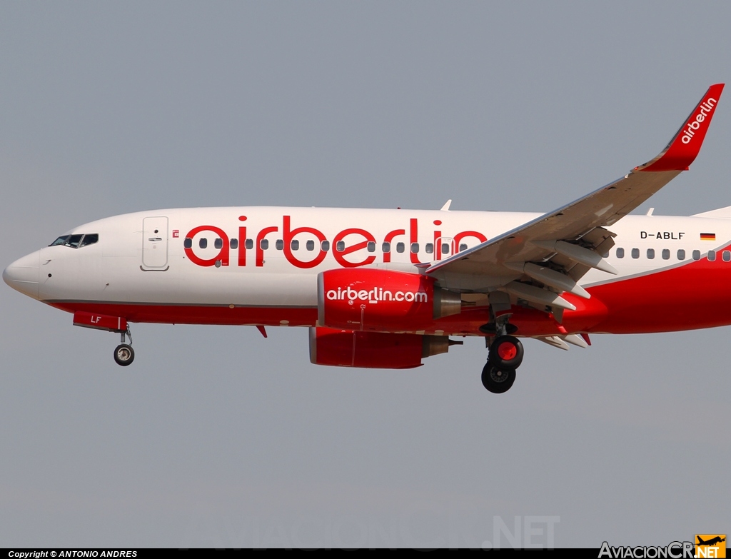 D-ABLF - Boeing 737-76J - Air Berlin