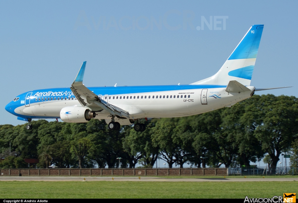 LV-CTC - Boeing 737-86J - Aerolineas Argentinas