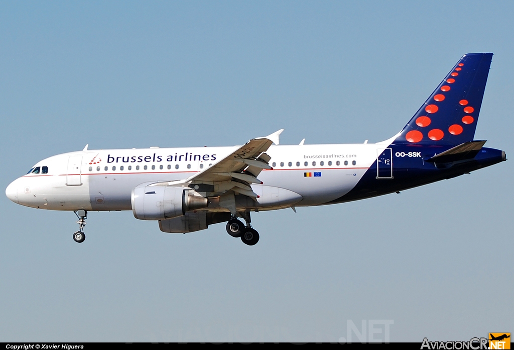 OO-SSK - Airbus A319-112 - Brussels airlines