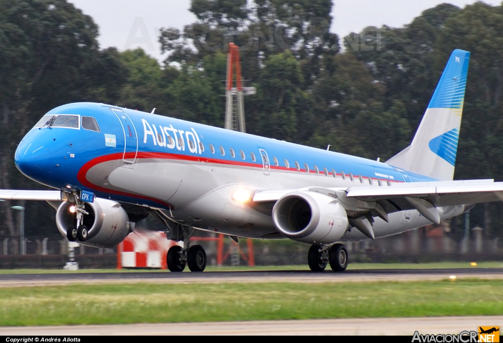 LV-CPK - Embraer 190-100IGW - Austral Líneas Aéreas