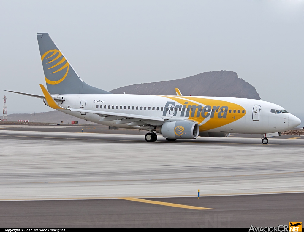 OY-PSF - Boeing 737-7Q8 - Primera Air Scandinavia