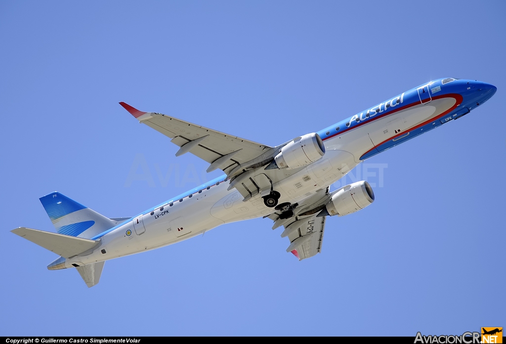 LV-CPK - Embraer 190-100IGW - Austral Líneas Aéreas