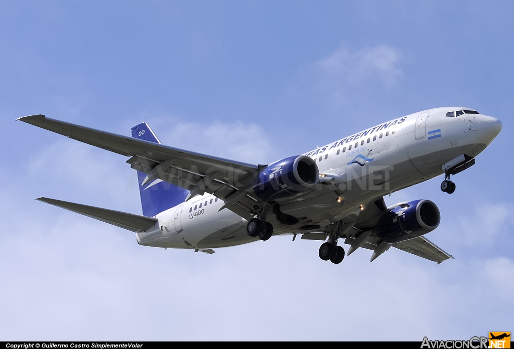 LV-GOO - Boeing 737-7BD - Aerolineas Argentinas