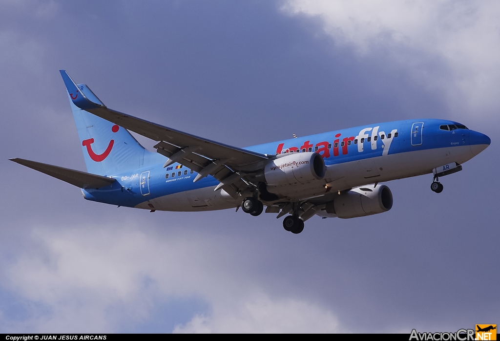 OO-JAR - Boeing 737-7K5 - Jetairfly (TUI Airliners Belgium)