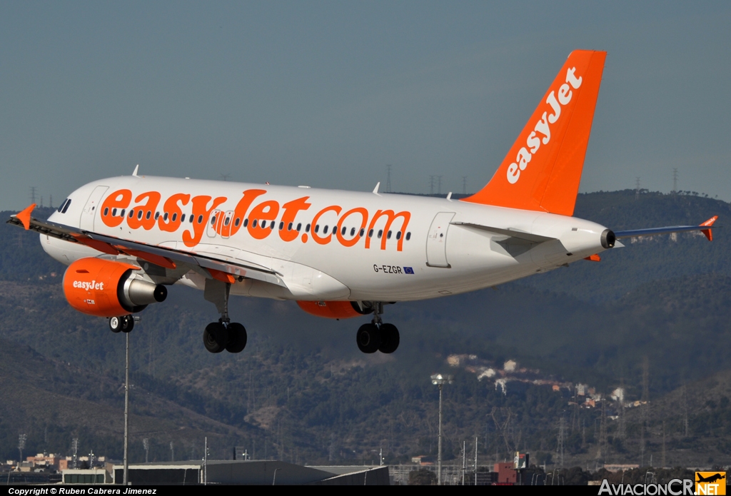 G-EZGR - Airbus A319-111 - EasyJet Airline