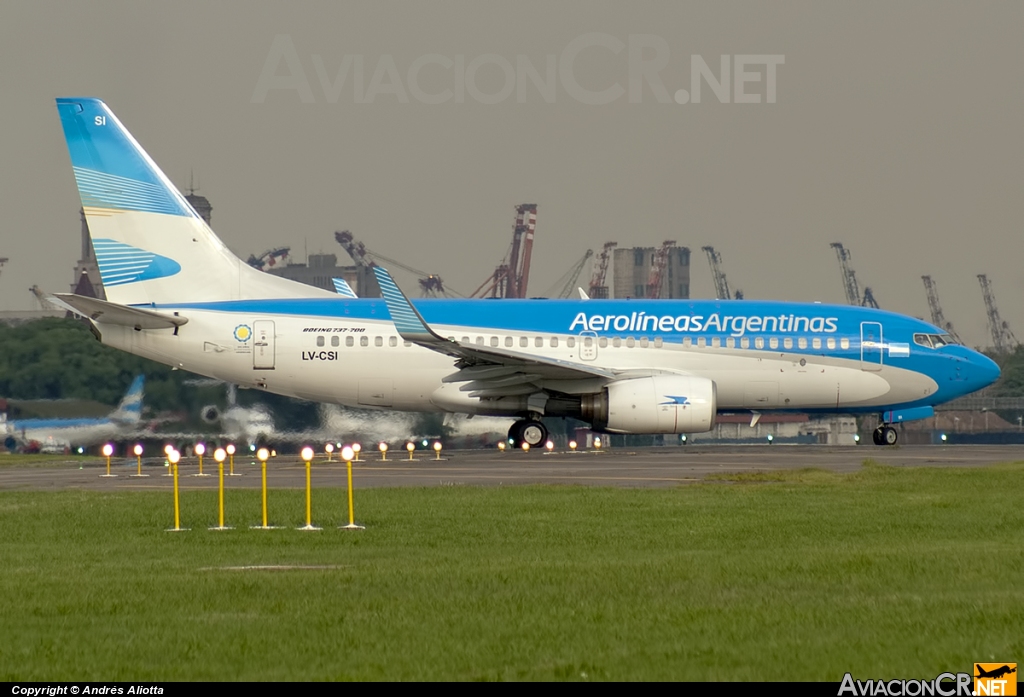 LV-CSI - Boeing 737-7Q8 - Aerolineas Argentinas