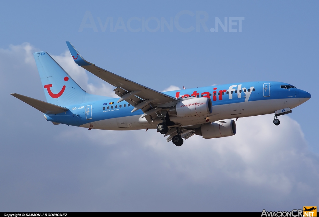 OO-JAR - Boeing 737-7K5 - Jetairfly