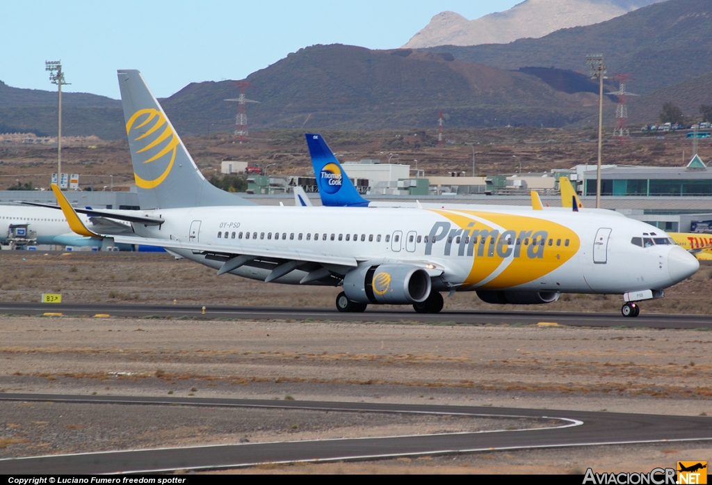 OY-PSD - Boeing 737-86N - Primera Air Scandinavia