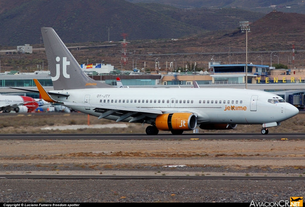 OY-JTY - Boeing 737-7Q8 - Jettime