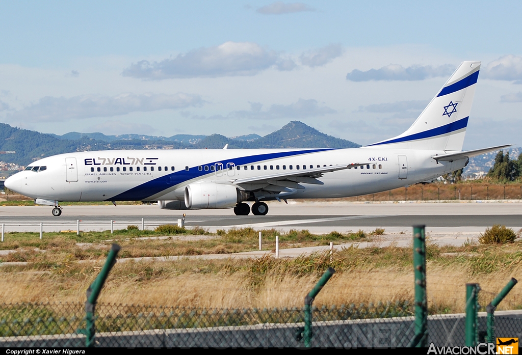 4X-EKI - Boeing 737-86N - El Al Israel Airlines