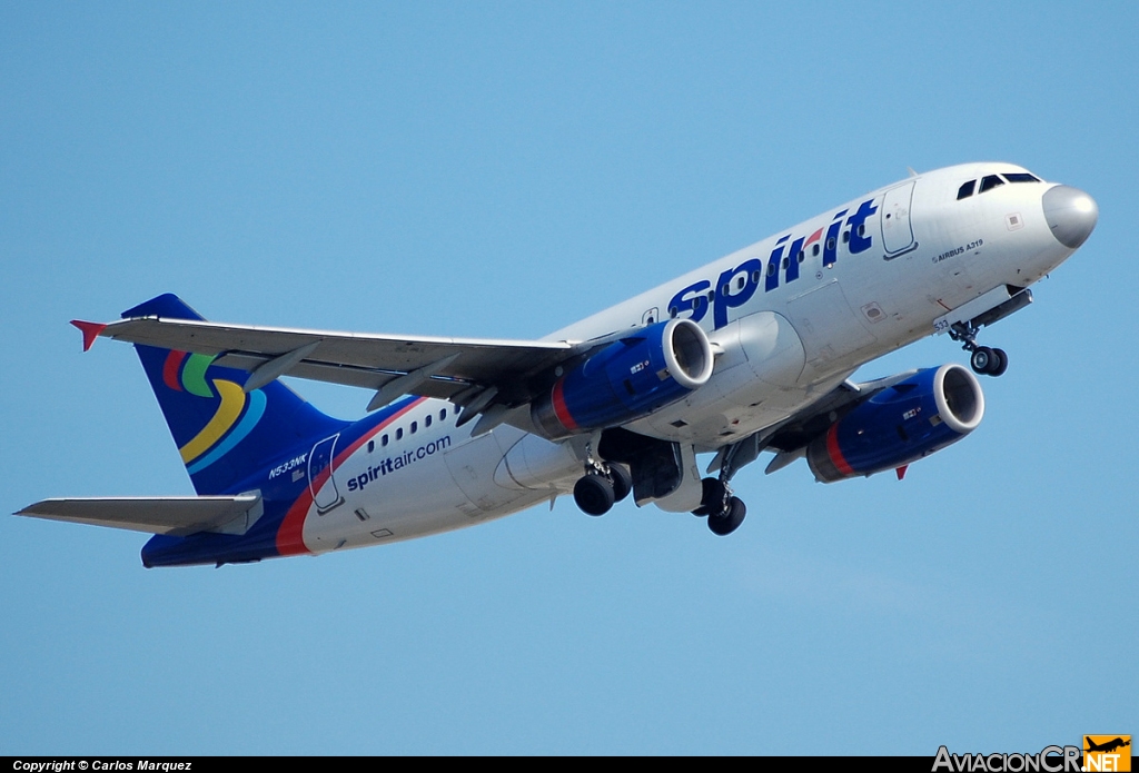 N533NK - Airbus A319-132 - Spirit Airlines