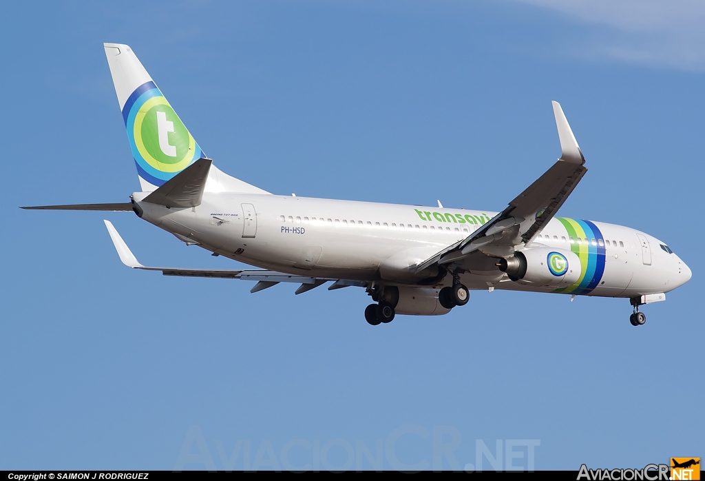 PH-HSD - Boeing 737-8K2 - Transavia Airlines