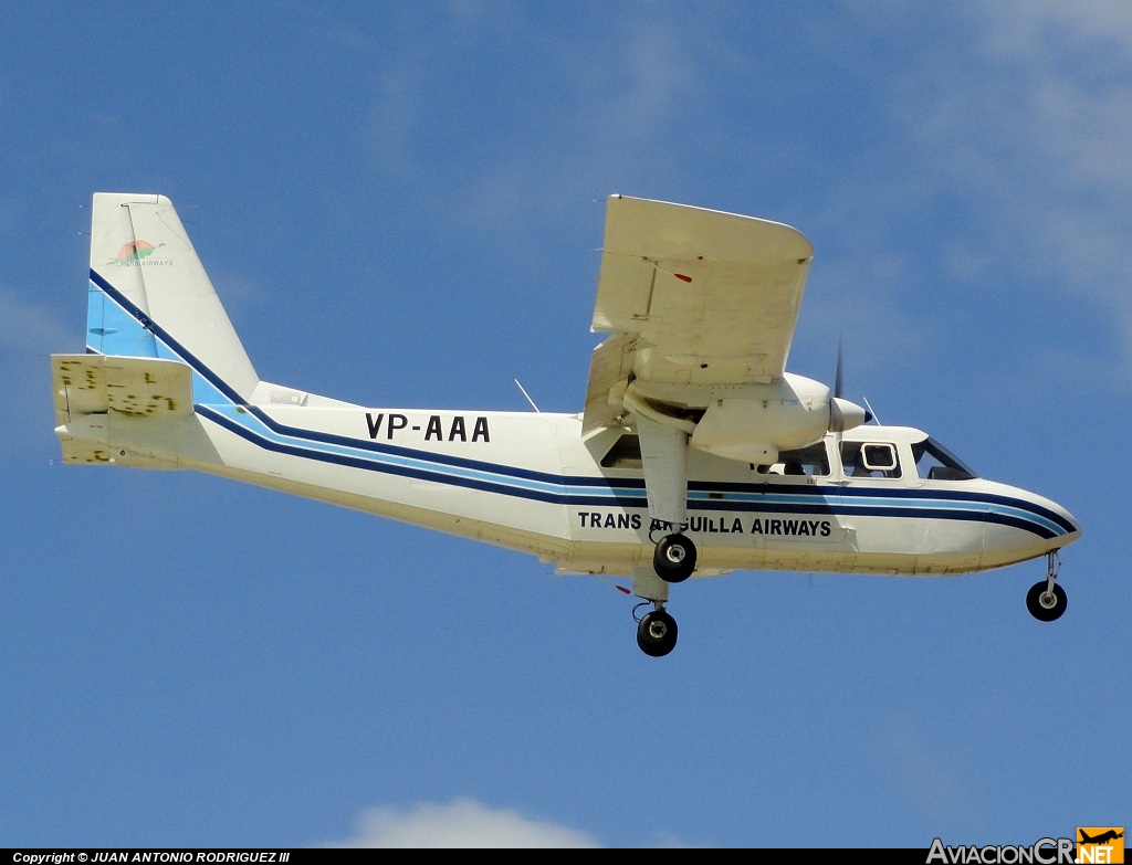 VP-AAA - Britten-Norman BN-2A-21 Islander - Trans Anguilla Airways