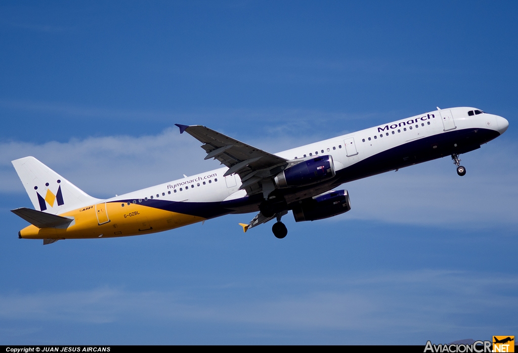 G-OZBL - Airbus 321-231 - Monarch Airlines