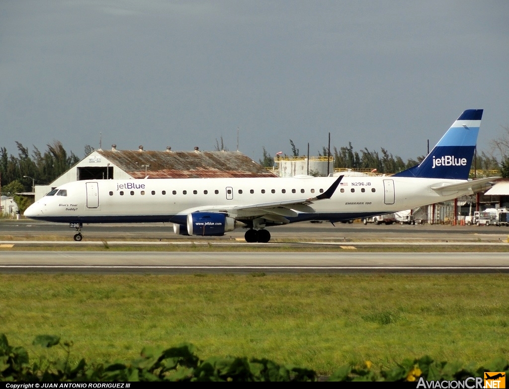 N296JB - Embraer ERJ-190-100IGW 190AR - jetBlue Airways