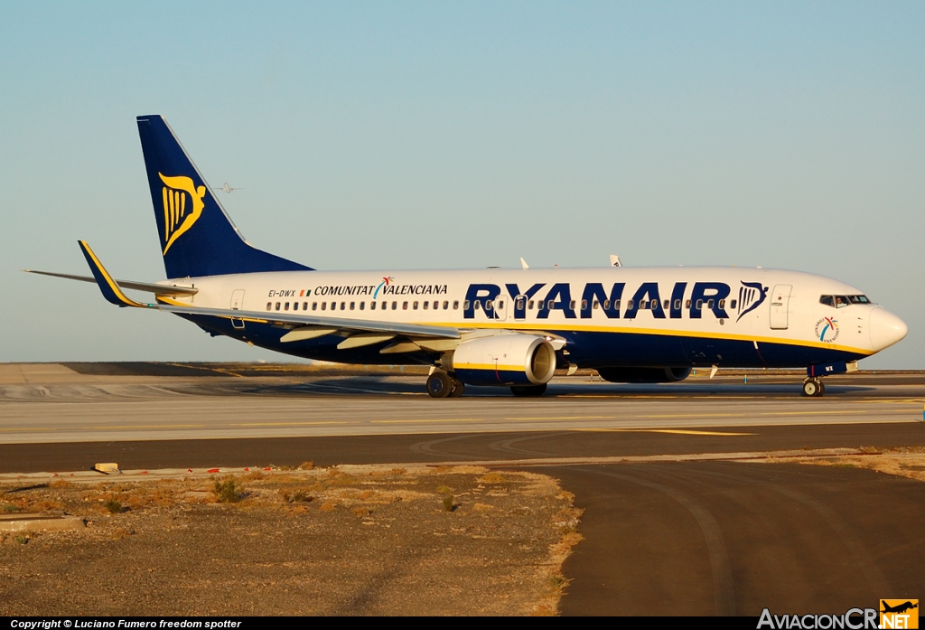 EI-DWX - Boeing 737-8AS - Ryanair