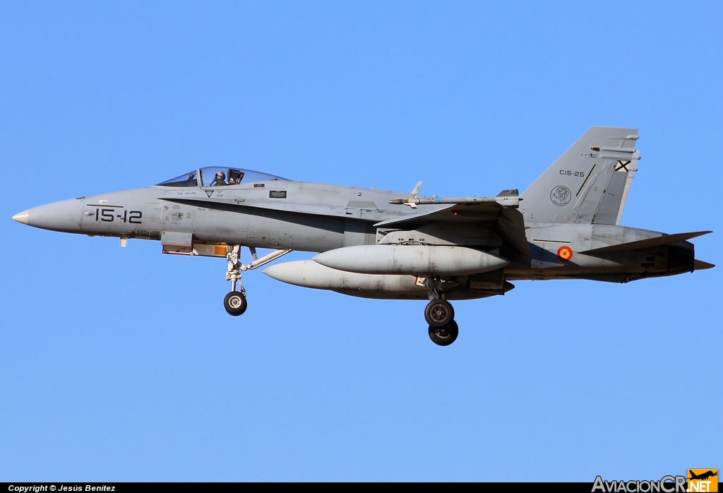 C.15-25 - McDonnell Douglas F/A-18 Hornet - Fuerza Aérea de España